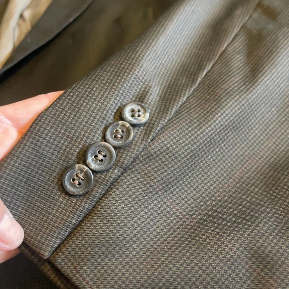 Ralph Lauren Men's Sport Jacket 02 Buttons Brown Plaid Size 48 Regular - Picture 4 of 9